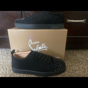Worn 2x Christian louboutins: Louis junior spikes flat size 9M